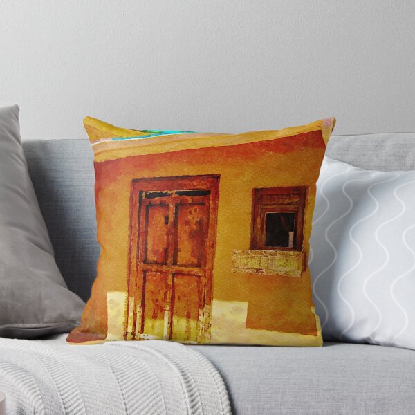 Item preview, Rustic adobe building watercolor in sunny Taos, New Mexico designed and sold by GestaltImagery.