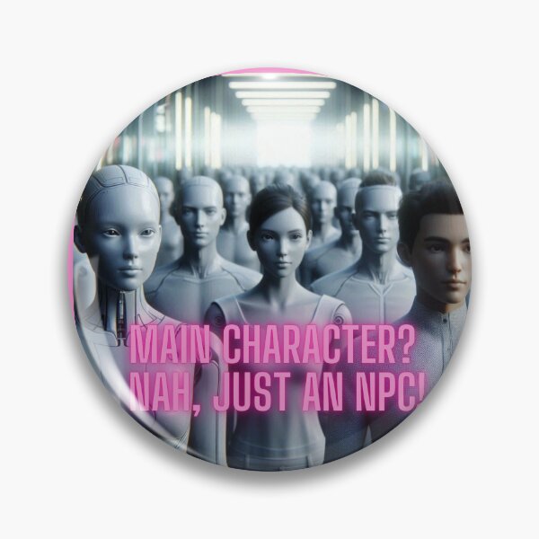 Item preview, NPC Vibes - Main Character? Nah, just NPC! designed and sold by nature. electrified..