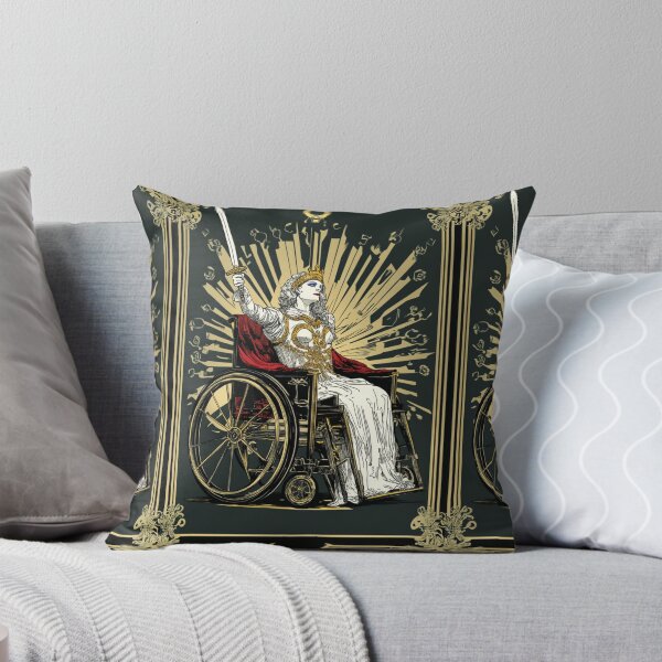 Item preview, Queen of swords wheelchair tarot designed and sold by MendaciousMina.