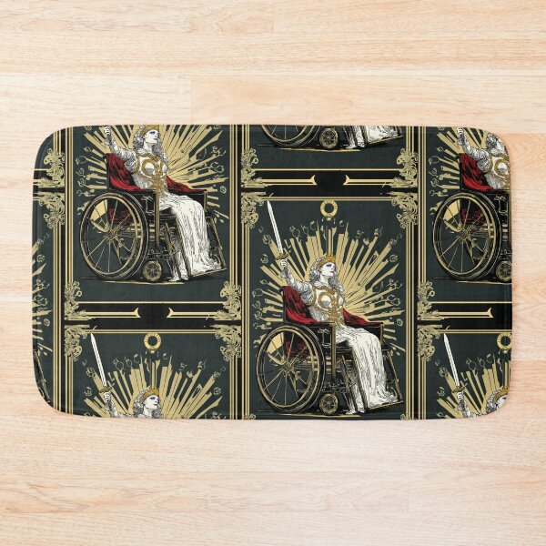 Item preview, Queen of swords wheelchair tarot designed and sold by MendaciousMina.