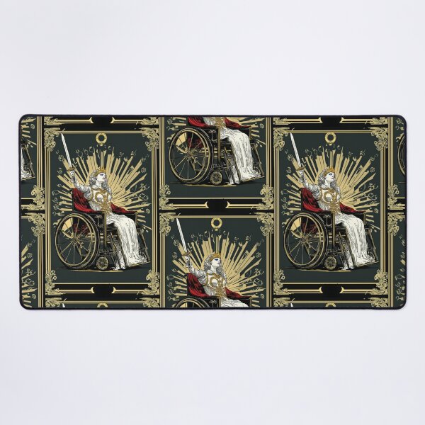 Item preview, Queen of swords wheelchair tarot designed and sold by MendaciousMina.