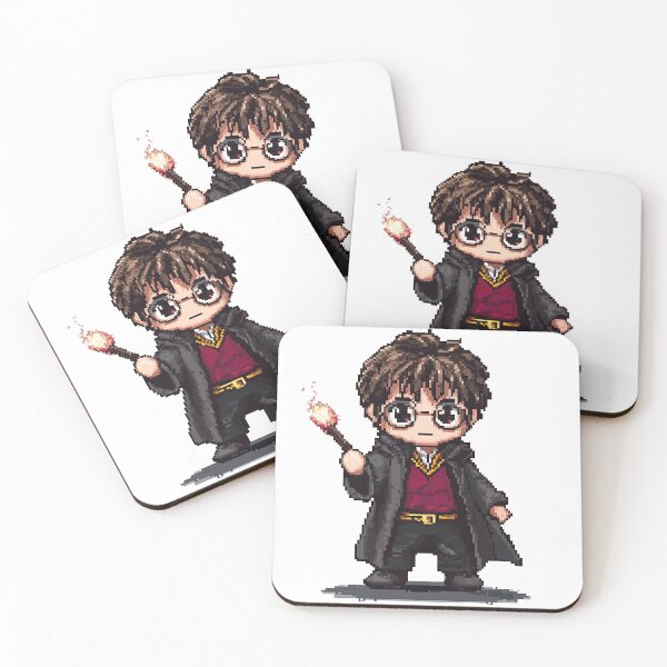 Item preview, Harry, Cartoon Wizard Magical fantasy, magical tale Pixel Art  designed and sold by Innamalinka.