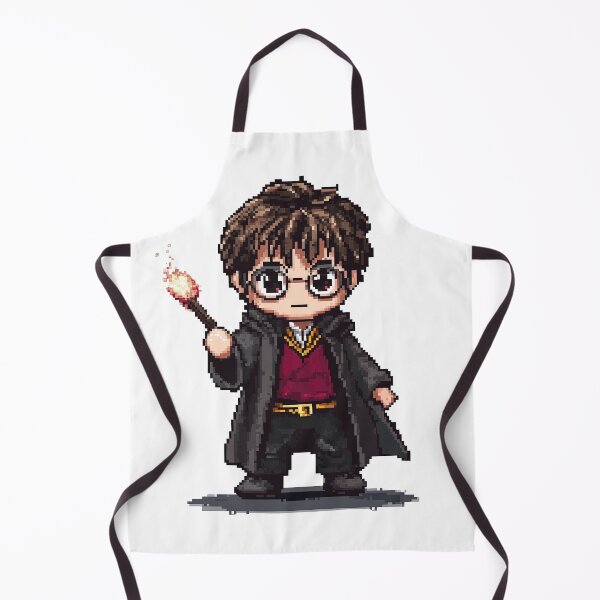 Item preview, Harry, Cartoon Wizard Magical fantasy, magical tale Pixel Art designed and sold by Innamalinka.