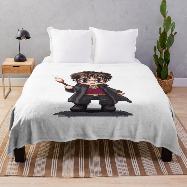 Item preview, Harry, Cartoon Wizard Magical fantasy, magical tale Pixel Art designed and sold by Innamalinka.