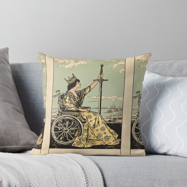 Item preview, Queen of swords wheelchair tarot designed and sold by MendaciousMina.