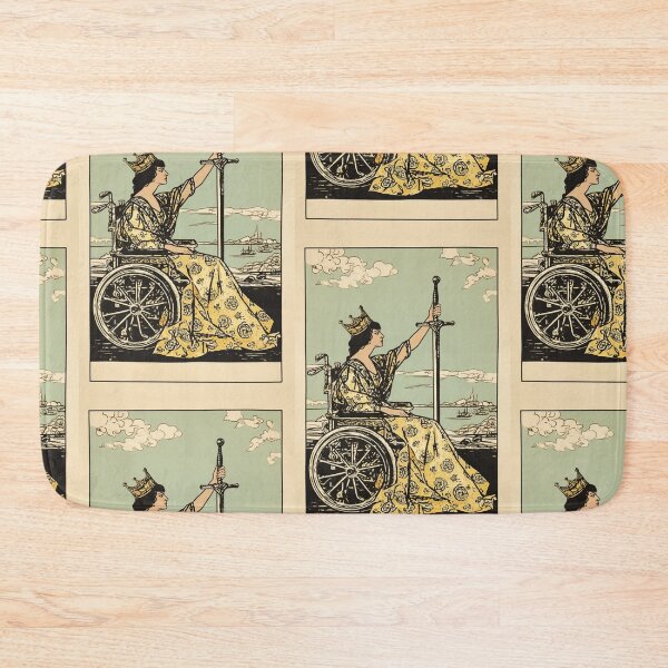 Item preview, Queen of swords wheelchair tarot designed and sold by MendaciousMina.