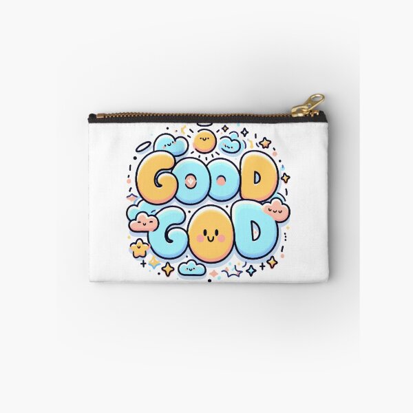 Item preview, Kawaii "Good God" Cute Cloud Lettering – Whimsical Faith-Inspired Design designed and sold by FaithCreatives.