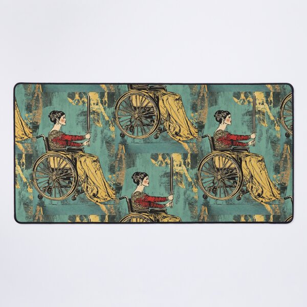 Item preview, Queen of swords wheelchair tarot designed and sold by MendaciousMina.