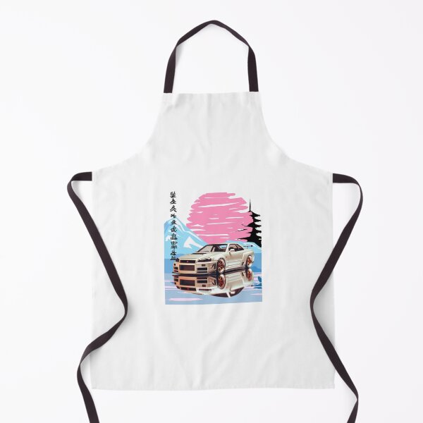 Item preview, A nissan gtr r34 in a sunset on a lake designed and sold by Merch By Adam.