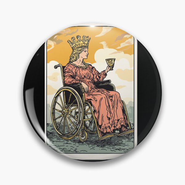 Item preview, Queen of cups wheelchair tarot designed and sold by MendaciousMina.