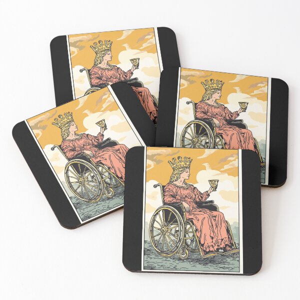 Item preview, Queen of cups wheelchair tarot designed and sold by MendaciousMina.