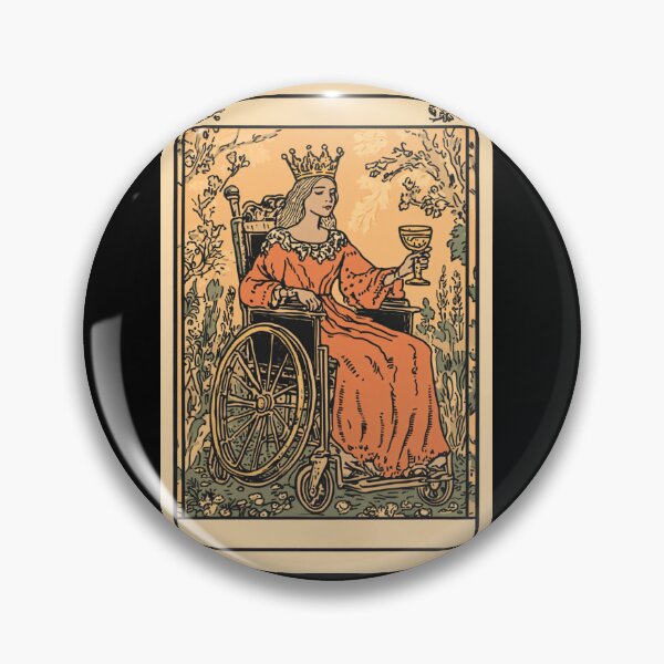 Item preview, Queen of cups wheelchair tarot designed and sold by MendaciousMina.