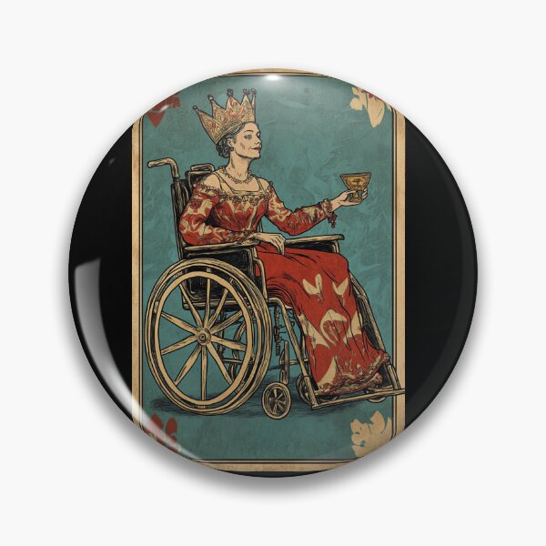 Item preview, Queen of cups wheelchair tarot designed and sold by MendaciousMina.
