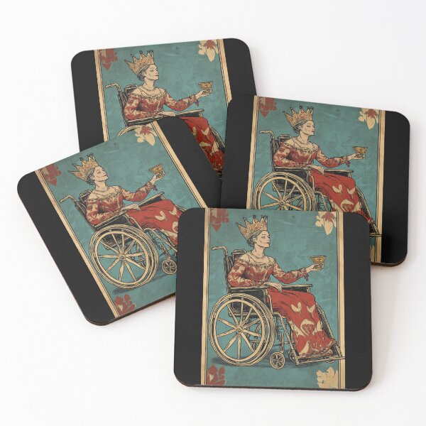 Item preview, Queen of cups wheelchair tarot designed and sold by MendaciousMina.
