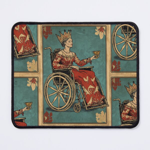 Item preview, Queen of cups wheelchair tarot designed and sold by MendaciousMina.
