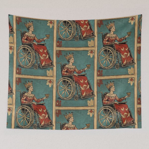 Item preview, Queen of cups wheelchair tarot designed and sold by MendaciousMina.
