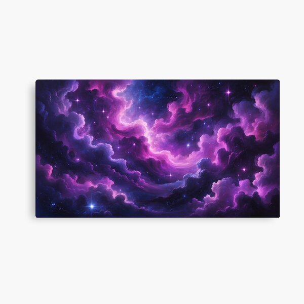 Cosmic Nebula – Purple Dreamscape Canvas Print