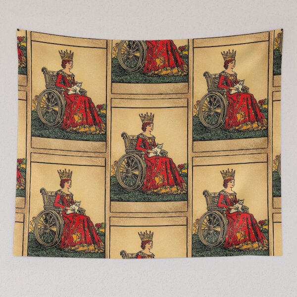 Item preview, Rolling with my cat homie wheelchair tarot designed and sold by MendaciousMina.