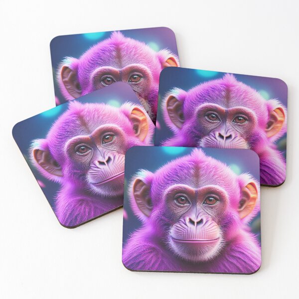 Item preview, Baby Pink | Glowing Neon Monkey Collection | Hyperrealistic designed and sold by monkeybusiness.pt.