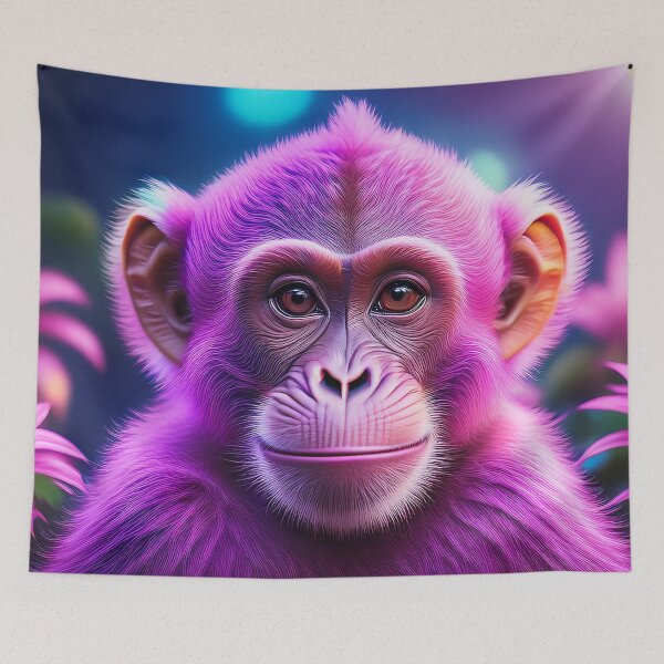 Item preview, Baby Pink | Glowing Neon Monkey Collection | Hyperrealistic designed and sold by monkeybusiness.pt.