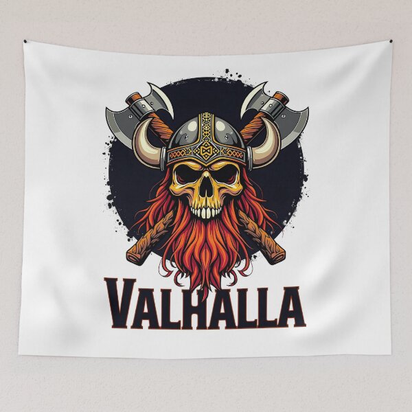 Item preview, Viking Skull Valhalla Design - Legendary Art for Warrior Souls designed and sold by tarzbol.