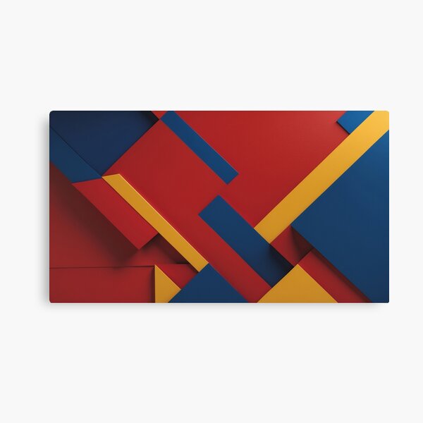 Geometric Abstraction – Bold Minimalist Design Canvas Print