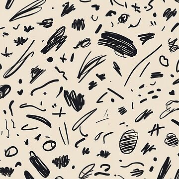 Artwork thumbnail, Abstract Doodle Pattern – Hand-Drawn Sketch Art by PixelsArtist.com