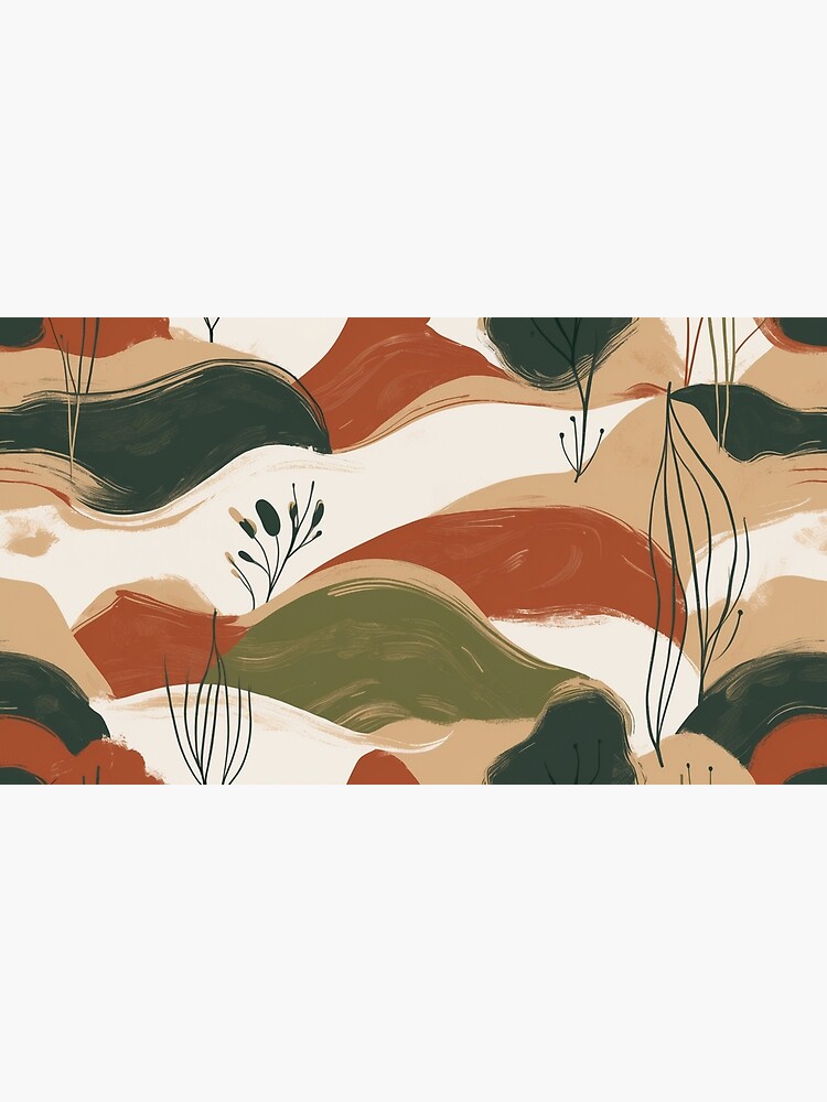 Thumbnail 3 of 3, Canvas Print, Earthy Abstract Landscape – Boho Nature Aesthetic designed and sold by PixelsArtst.