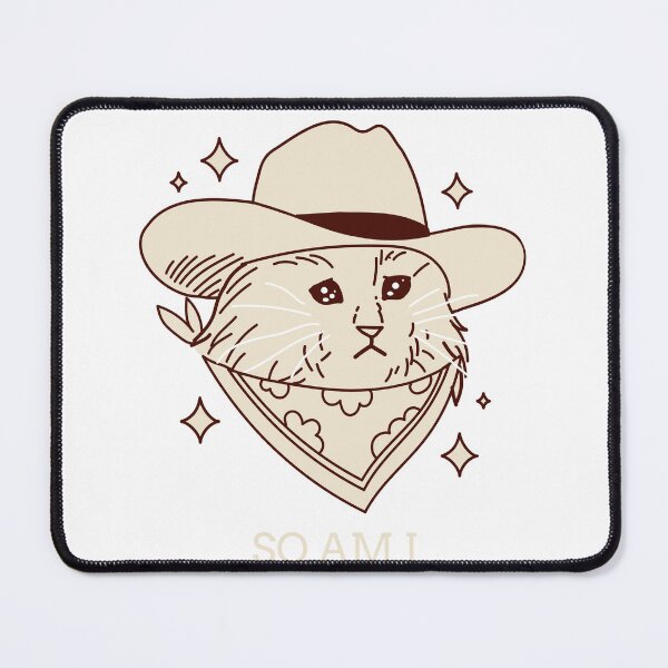 Item preview, This Rodeo's over, So am I Sad Cowboy Cat designed and sold by VDprinting.
