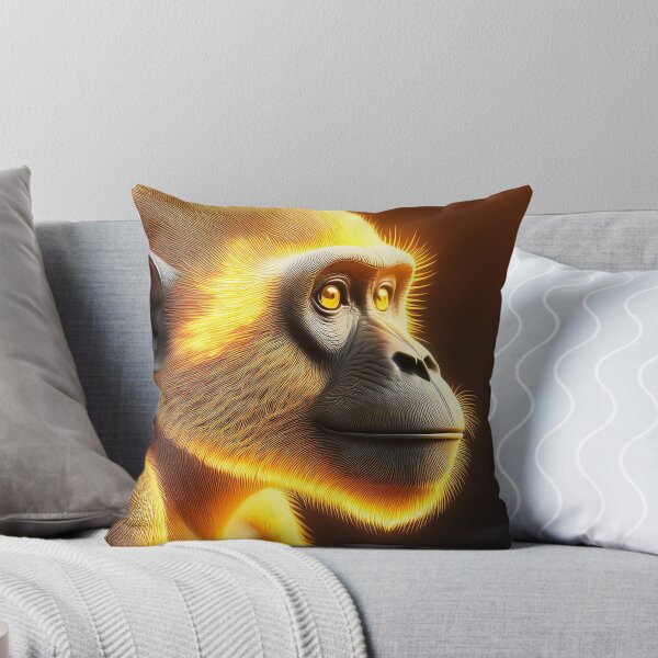 Item preview, Yellow Lines | Glowing Neon Monkey Collection | Hyperrealistic designed and sold by monkeybusiness.pt.