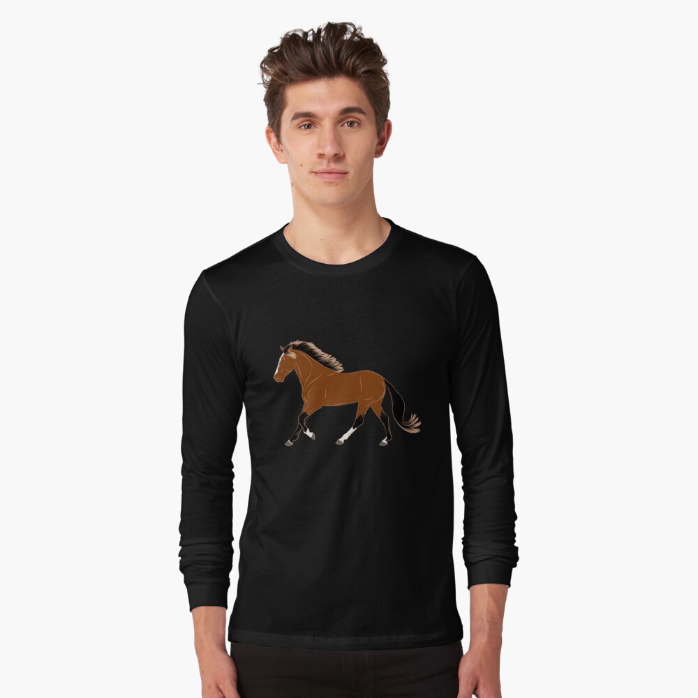 Aperçu de l'œuvre T-shirt manches longues créée et vendue par WebEquitation.