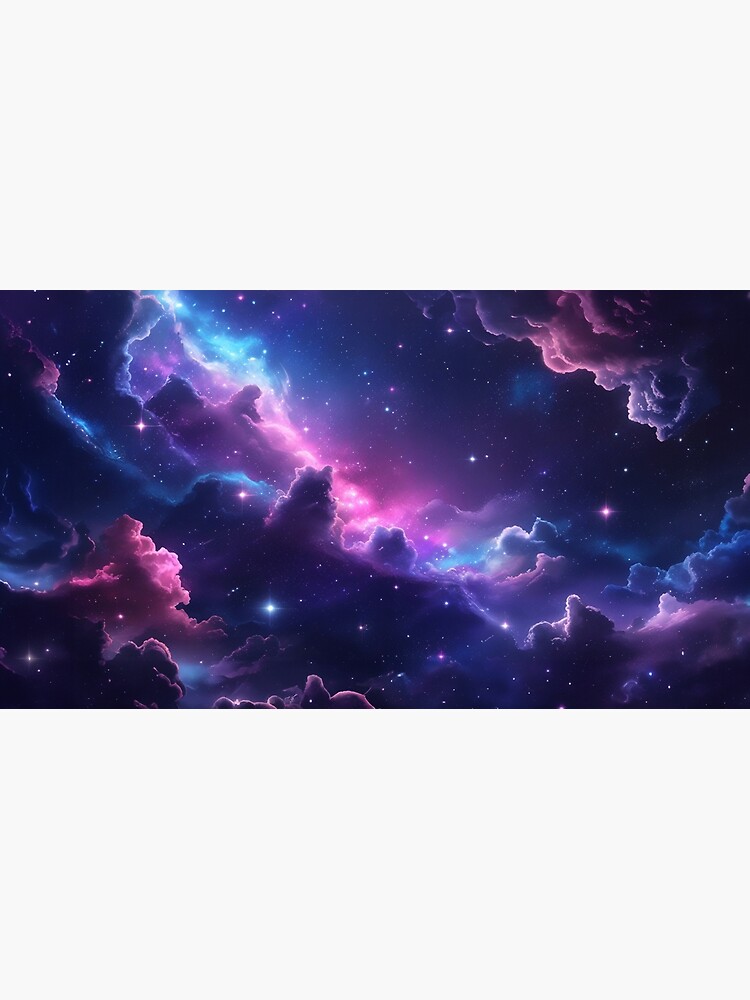 Thumbnail 3 of 3, Canvas Print, Cosmic Dreamscape – Mystical Galaxy Clouds designed and sold by PixelsArtst.
