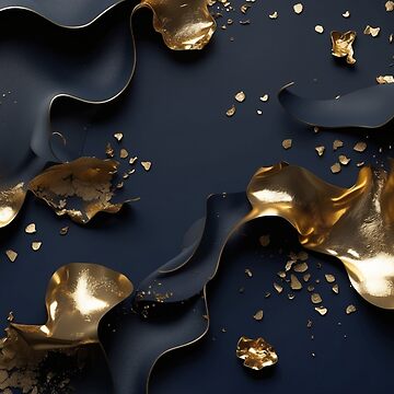 Artwork thumbnail, Midnight Gold – Elegant Abstract Luxury by PixelsArtist.com