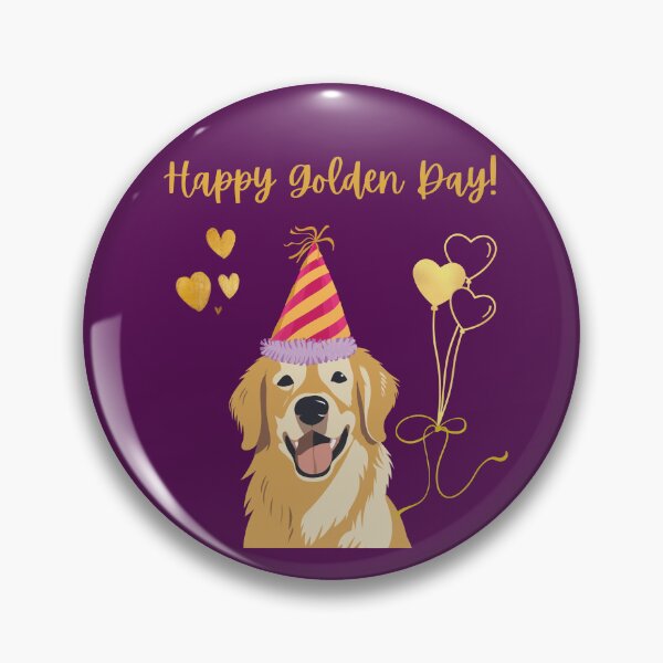 Item preview, Happy Golden Day! – Golden Retriever Celebration Design designed and sold by TheBeeKindSpace.