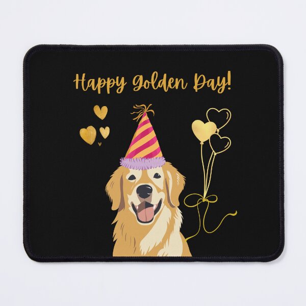 Artikelvorschau, Schönen Goldenen Tag! – Golden Retriever-Feier-Design entworfen und verkauft von TheBeeKindSpace.