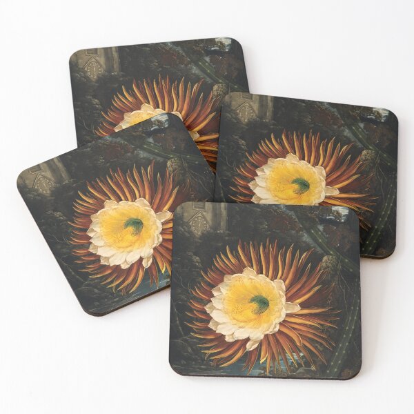 Item preview, The Night-Flowering Cactus Botanical Painting designed and sold by InnerCitadel.