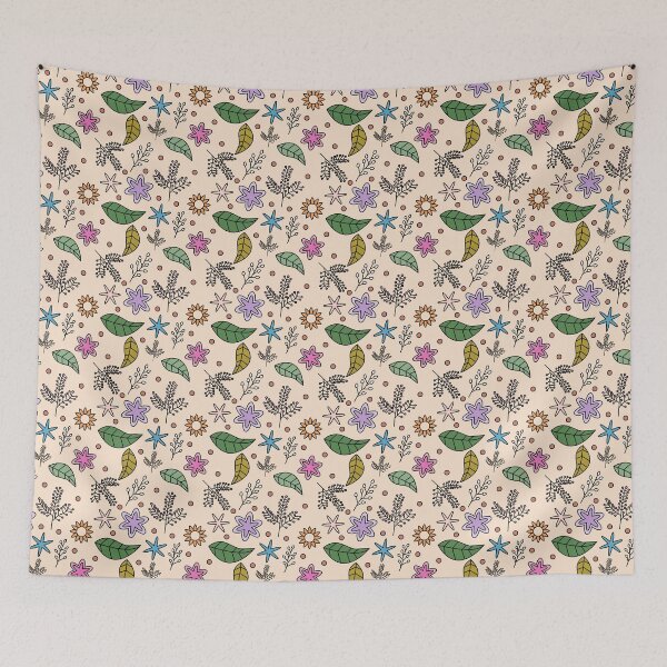 Item preview, Colorful Floral Pattern Flowers and Leaves designed and sold by Senthamizh.
