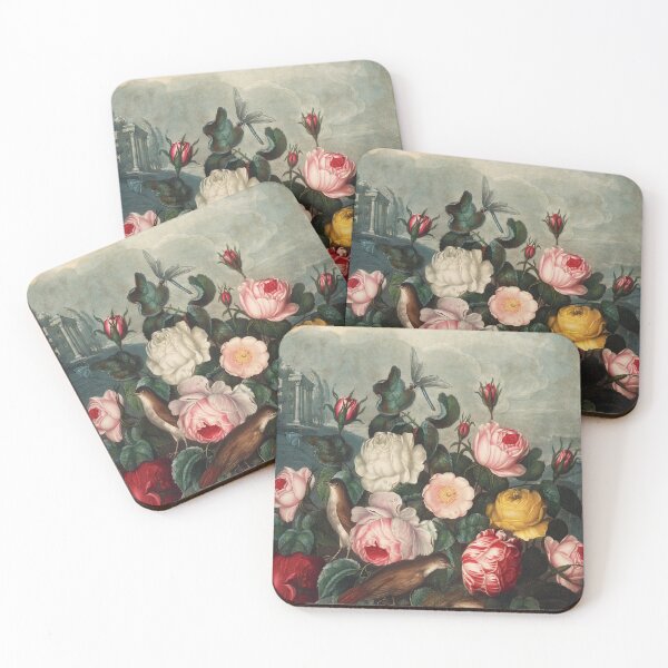 Item preview, Vintage Roses Botanical Flora Painting designed and sold by InnerCitadel.