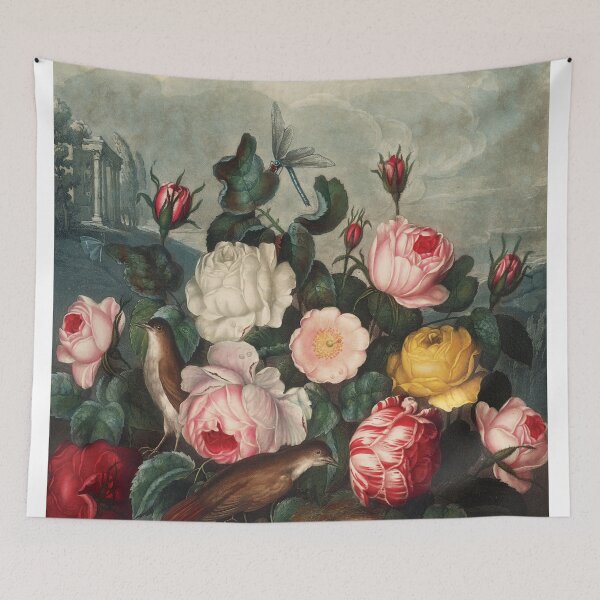 Item preview, Vintage Roses Botanical Flora Painting designed and sold by InnerCitadel.