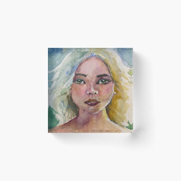 Item preview, Watercolor Girl designed and sold by TheArtCave.