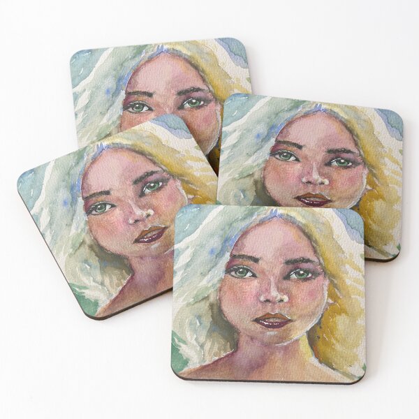 Item preview, Watercolor Girl designed and sold by TheArtCave.