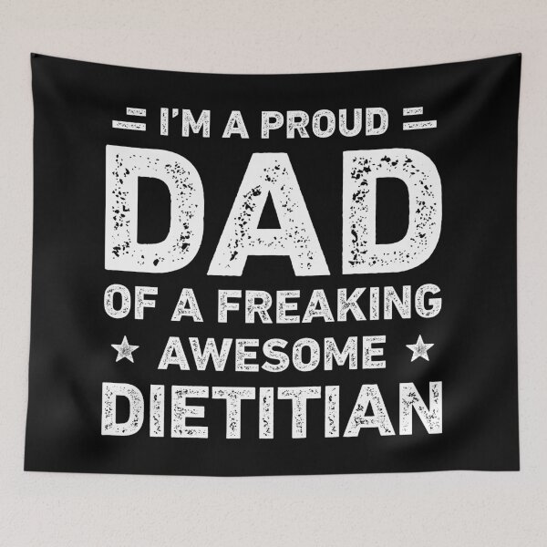 Item preview, Proud Dad Of A Freaking Awesome Dietitian Funny Dietitian designed and sold by RareBunny.