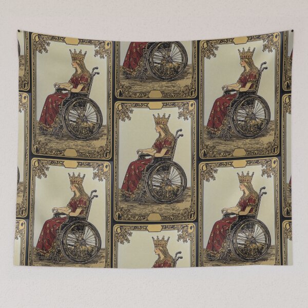 Item preview, Queen on her throne wheelchair tarot designed and sold by MendaciousMina.