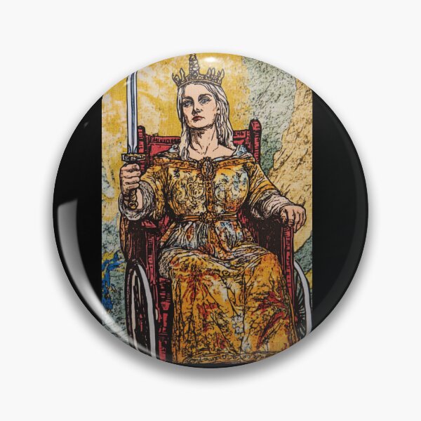 Item preview, Queen of swords wheelchair tarot designed and sold by MendaciousMina.