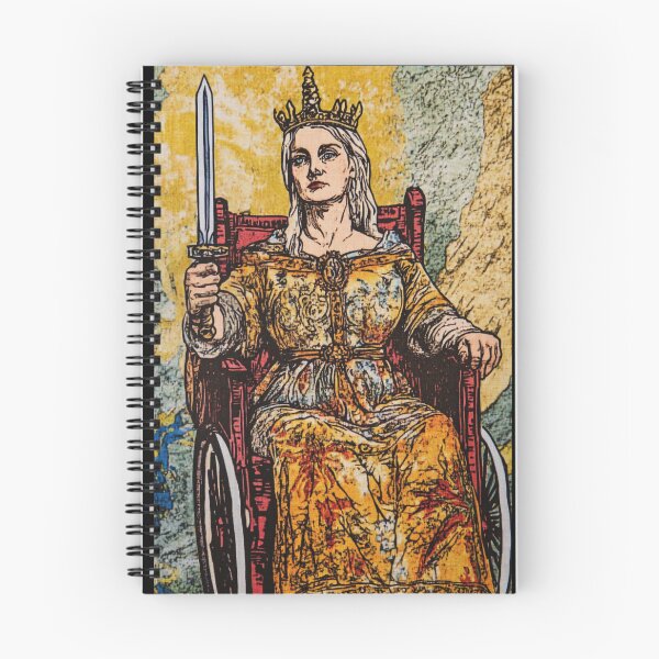 Item preview, Queen of swords wheelchair tarot designed and sold by MendaciousMina.