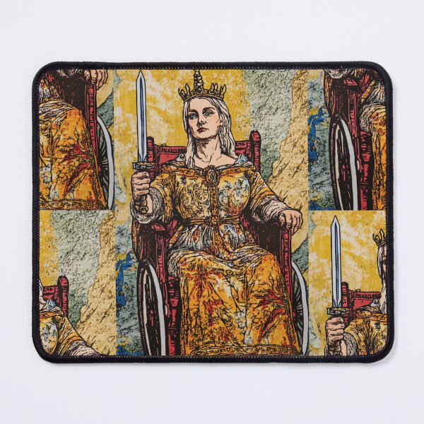 Item preview, Queen of swords wheelchair tarot designed and sold by MendaciousMina.