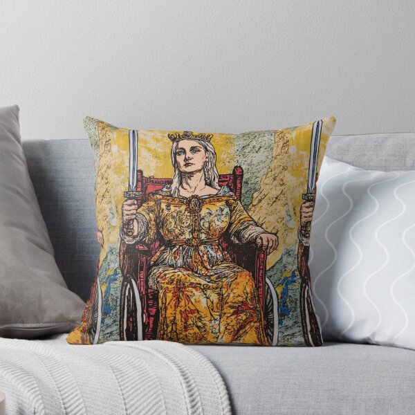 Item preview, Queen of swords wheelchair tarot designed and sold by MendaciousMina.