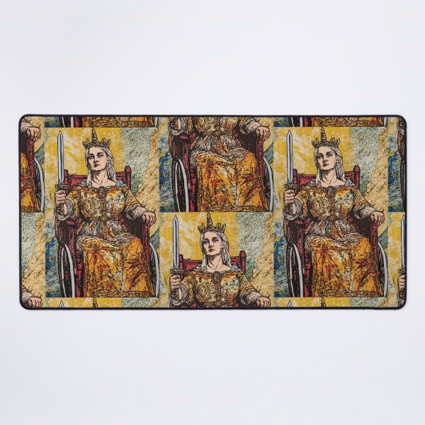 Item preview, Queen of swords wheelchair tarot designed and sold by MendaciousMina.