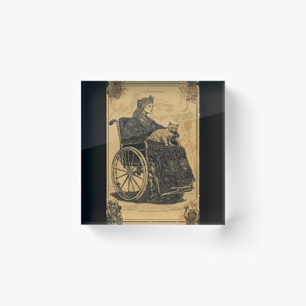 Item preview, Rolling with my cat homie wheelchair tarot designed and sold by MendaciousMina.