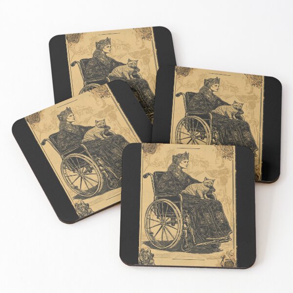 Item preview, Rolling with my cat homie wheelchair tarot designed and sold by MendaciousMina.